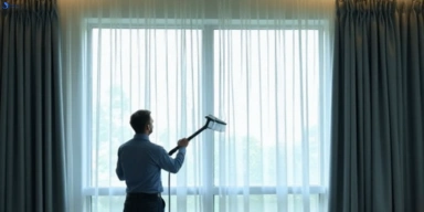 Commercial drapes cleaning service black-hill-vic hotels offices