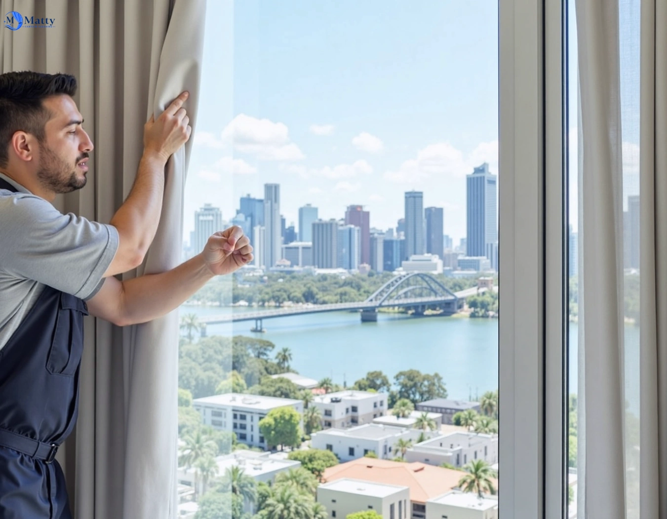 Professional curtain steam cleaning service black-hill-vic QLD by Matty Curtain Cleaning